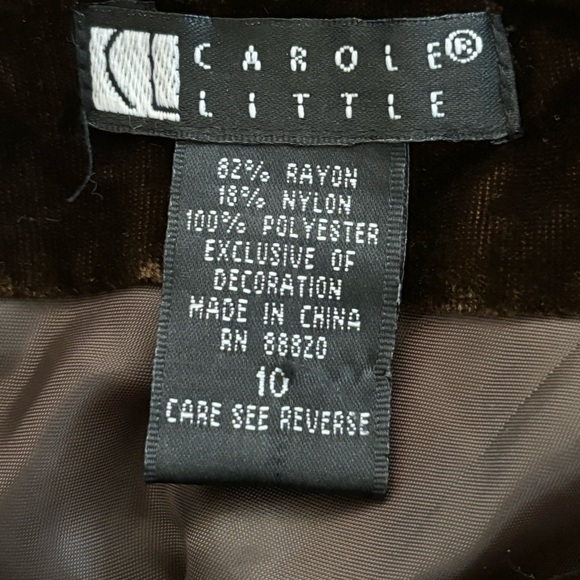 Carole Little Velvet Beaded Skirt Size 10 Boho Festival Gypsycore - Picture 5 of 5